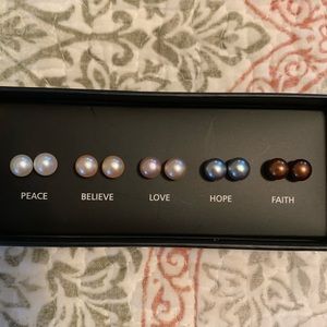 Freshwater Pearl Earrings - 5 pairs